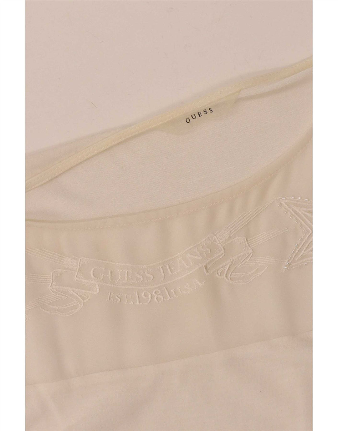 Bluză fără mâneci pentru femei Guess UK 18 XL Alb