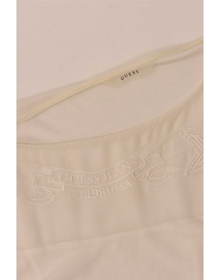 Bluză fără mâneci pentru femei Guess UK 18 XL Alb