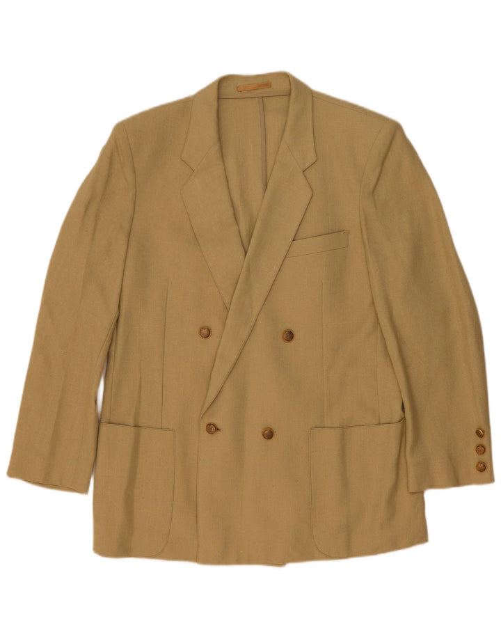 Jachetă vintage pentru bărbați cu două piepturi, UK 44 2XL Bej