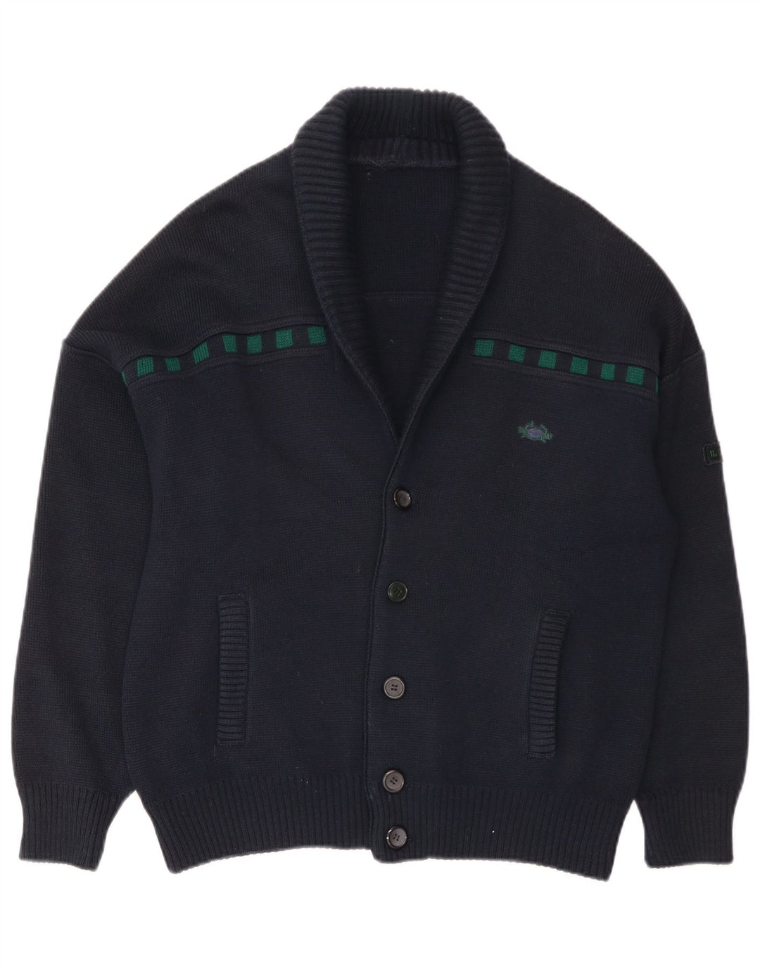 Pulover cardigan pentru bărbați Il Granchio, bleumarin mediu