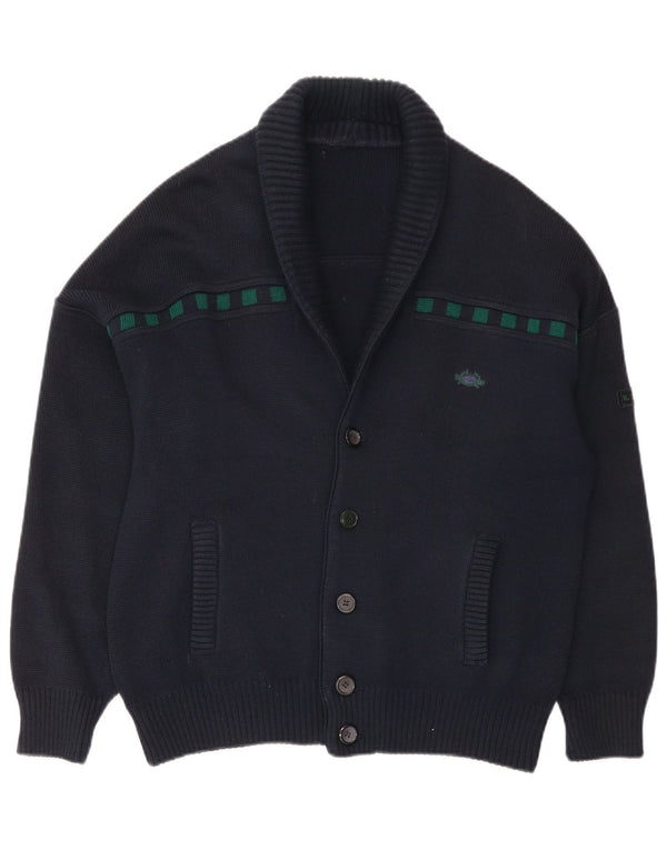 Il Granchio Mens Cardigan Sweater Medium Navy Blue
