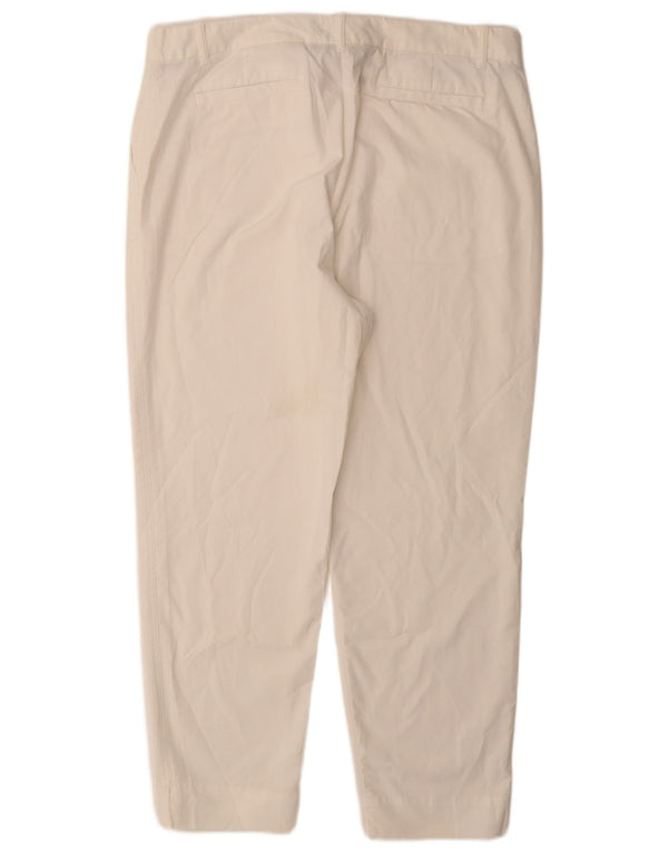 Pantaloni chino obișnuiți pentru femei Marks & Spencer UK 18 XL W36 L28 Alb