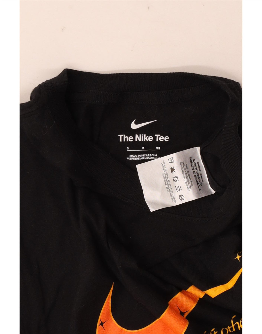 Tricou grafic Nike pentru bărbați Top mic, negru, bumbac