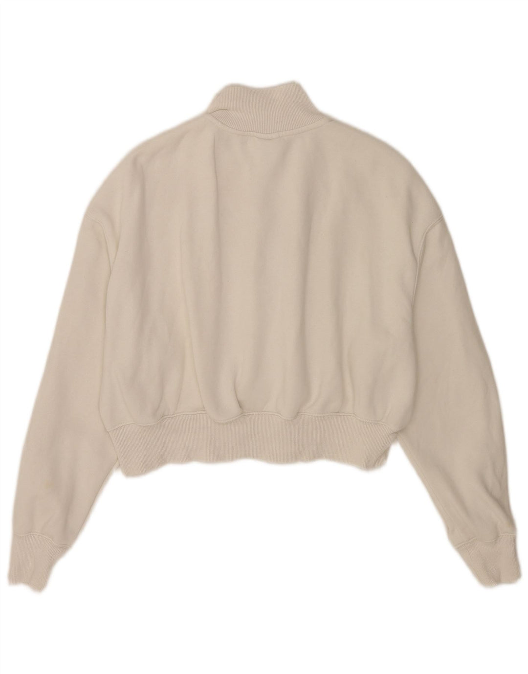 Pulover Nike pentru femei, supradimensionat, cu fermoar și gât, UK 10, mic, alb