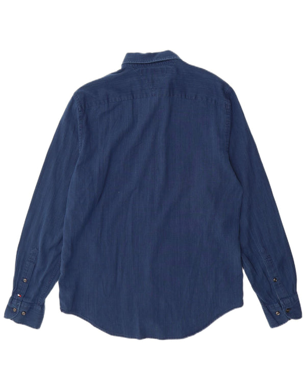 TOMMY HILFIGER Cămașă pentru bărbați New York Fit Bumbac albastru mediu