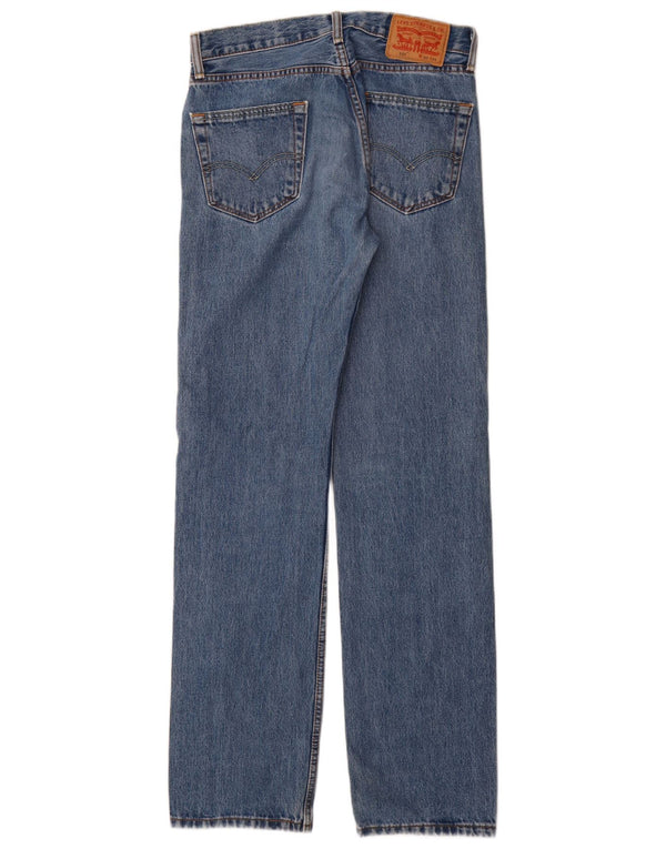 Blugi drepti pentru bărbați Levi's 505 W30 L34 Bumbac albastru
