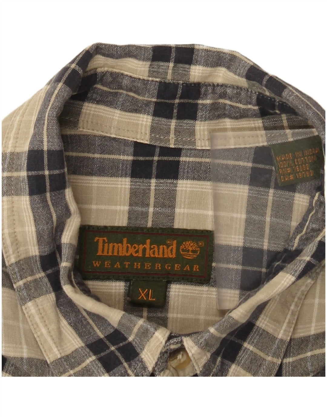 Cămașă de flanel pentru bărbați Timberland XL, bej, din bumbac