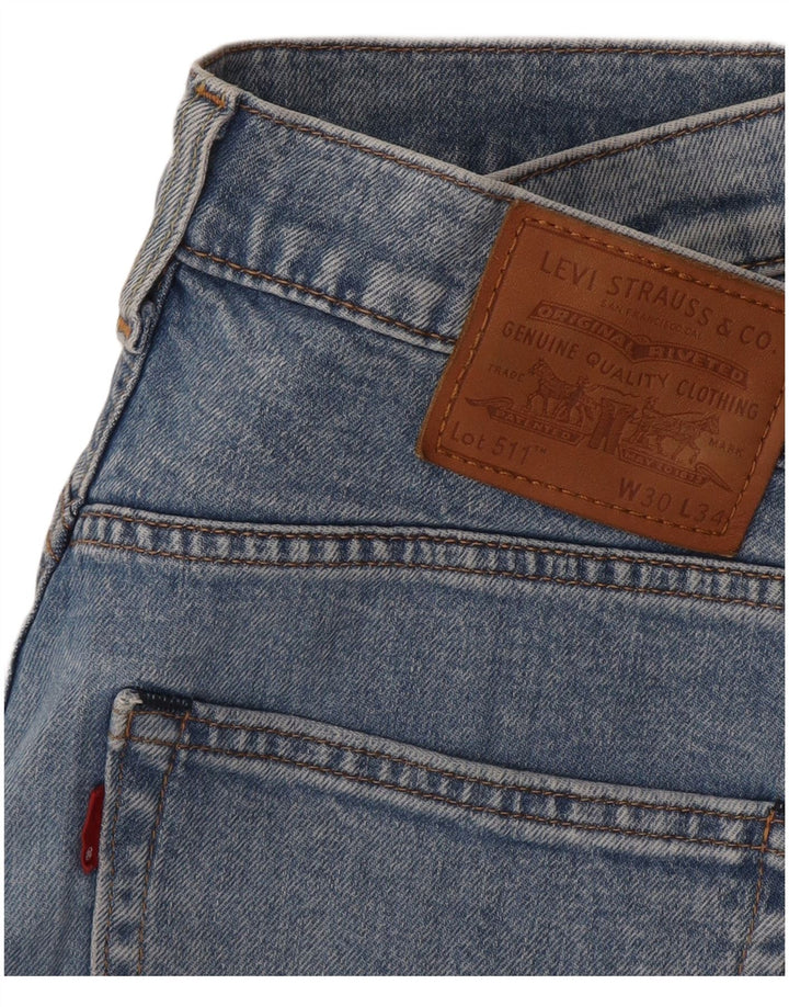 Blugi Levi's 511 Distressed Slim W30 L34 Albastru