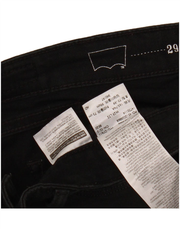 Blugi skinny pentru femei, cu curbă ușoară și modernă, L29 L32, bumbac negru