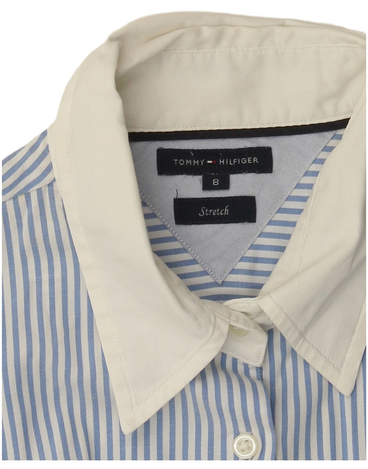 Cămașă Tommy Hilfiger pentru femei US 8 Medium Blue Striped