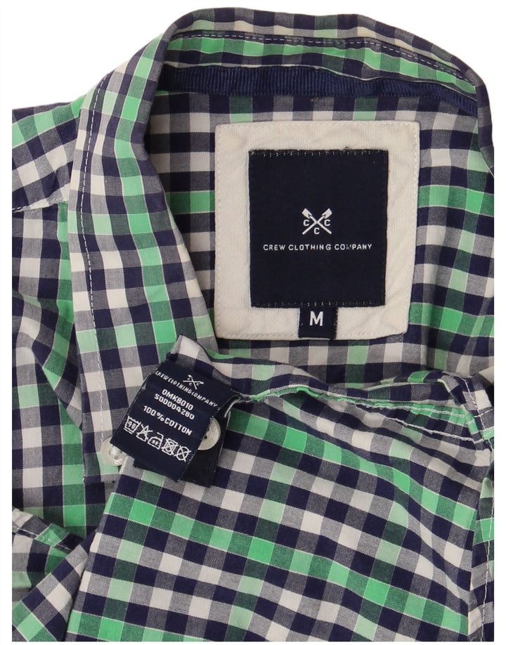 CREW CLOTHING Cămașă cu mânecă scurtă pentru bărbați, bumbac vichy multicolor mediu