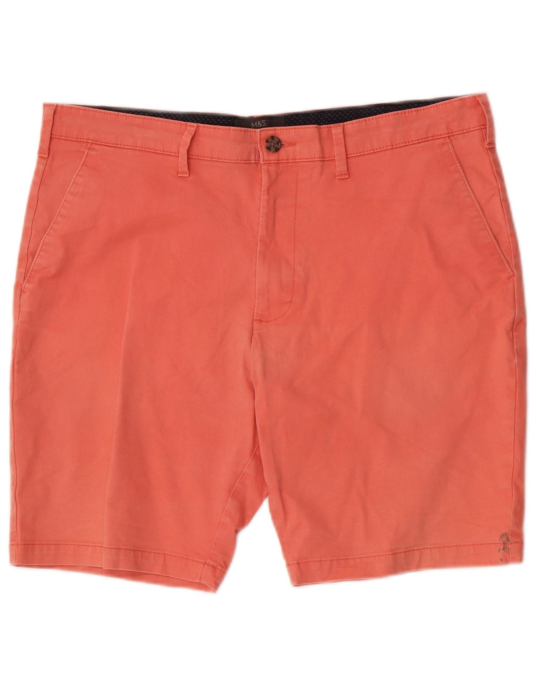 Pantaloni scurți chino pentru bărbați Marks & Spencer W36, bumbac roz mare