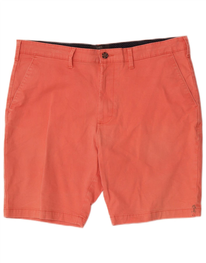 Pantaloni scurți chino pentru bărbați Marks & Spencer W36, bumbac roz mare