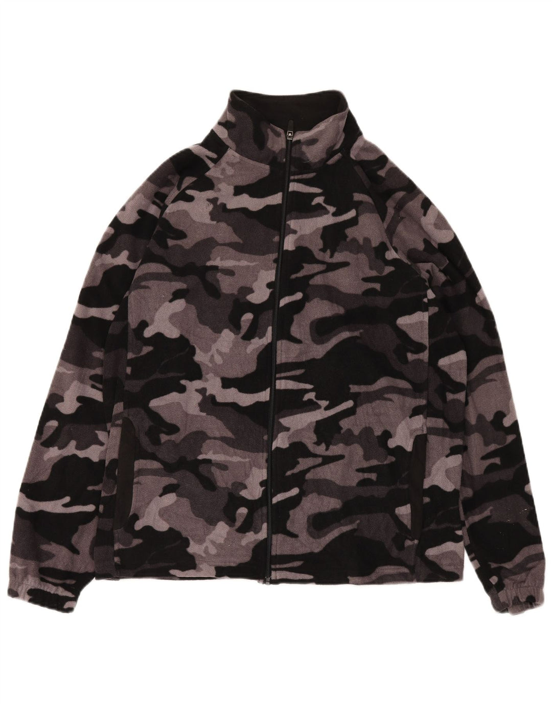Jachetă fleece pentru bărbați STARTER UK 42/44 mare, gri, camuflaj, poliester
