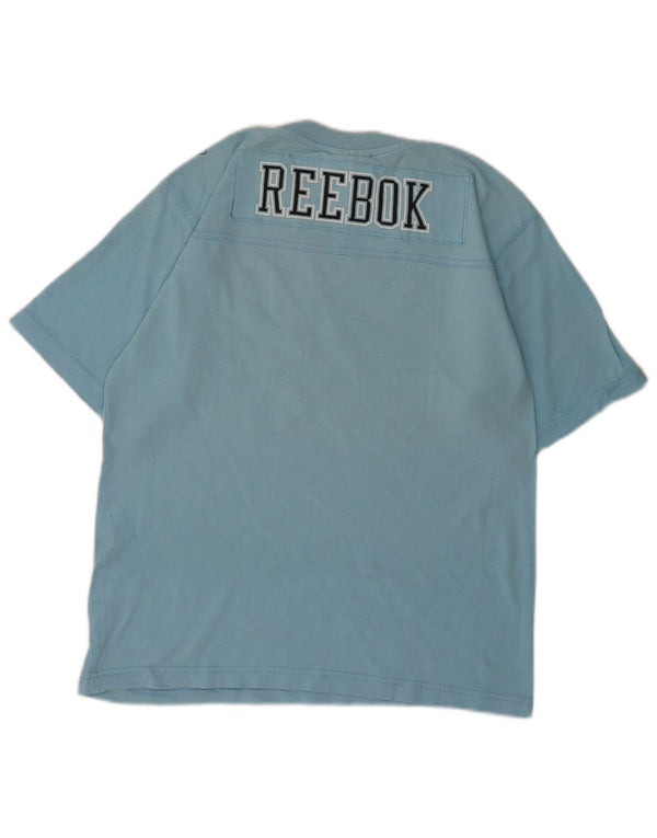 Tricou grafic Reebok pentru bărbați Top mic, albastru, bumbac