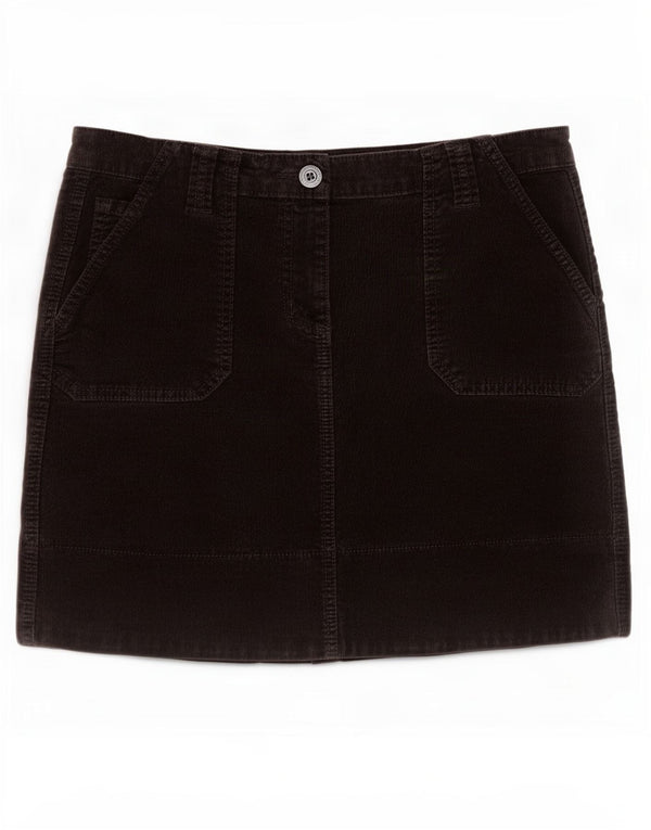 Fusta mini pentru femei Marks & Spencer UK 10 Small W27 Bumbac negru