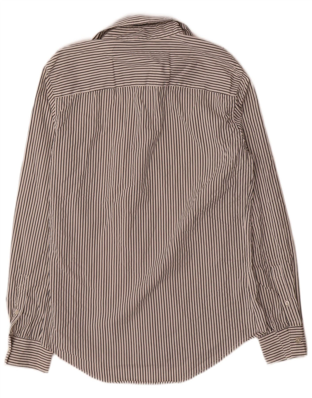 Cămașă pentru bărbați Zara Super Slim Fit, alb mediu, cu dungi