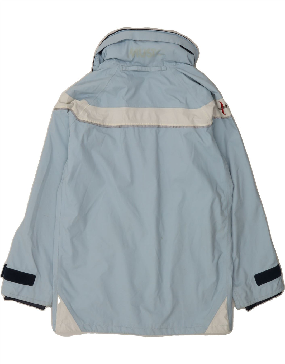 MUSTO Boys Windbreaker Jacket 12-13 Years Large  Blue Colourblock Nylon Vintage Musto and Second-Hand Musto from Messina Hembry 