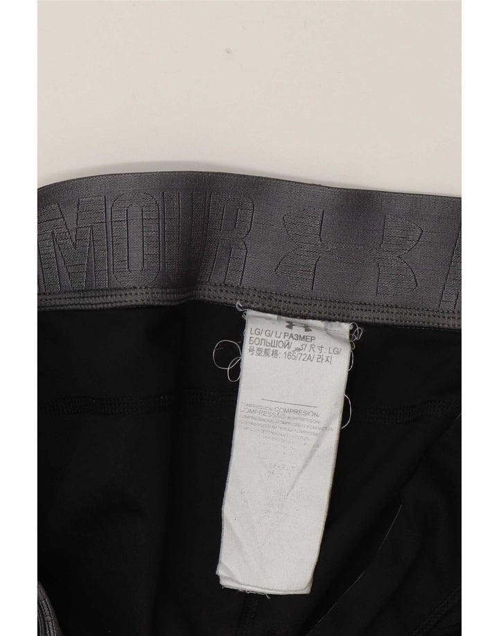 Leggings Capri Under Armour pentru femei UK 16 Poliester negru mare