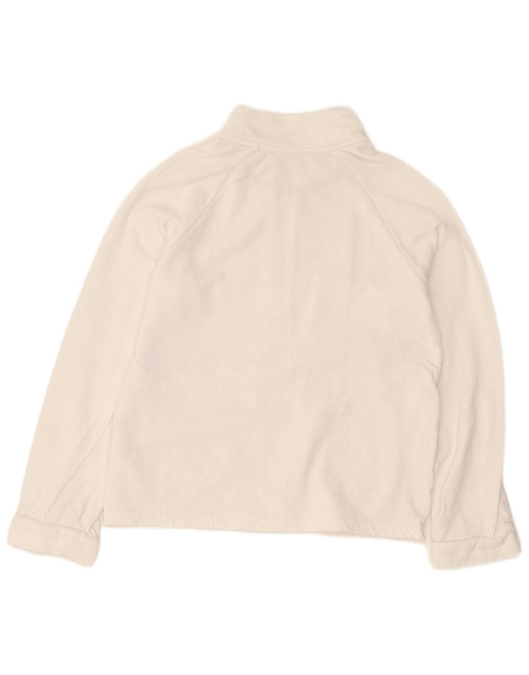 Jachetă de trening pentru femei Adidas UK 12, bumbac alb mediu