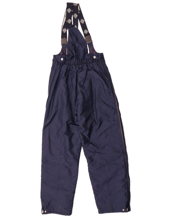 Pantaloni de schi vintage pentru bărbați, XL, bleumarin, poliamidă color bloc