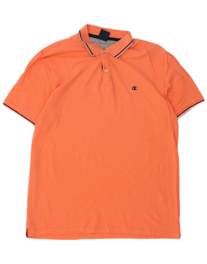 Tricou polo pentru bărbați Champion 2XL bumbac portocaliu