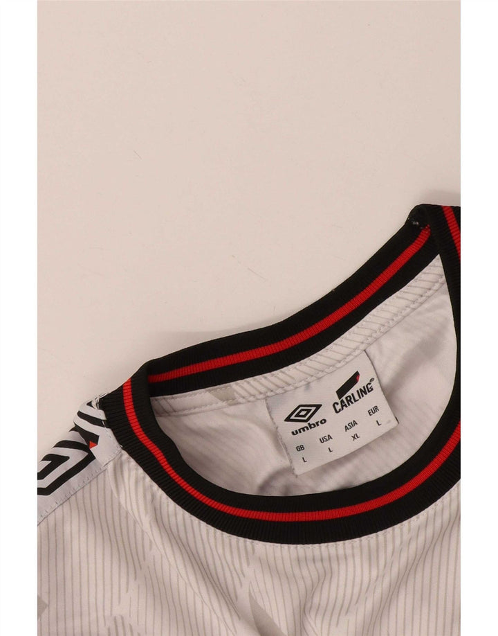 Tricou grafic pentru bărbați Umbro Top mare alb geometric