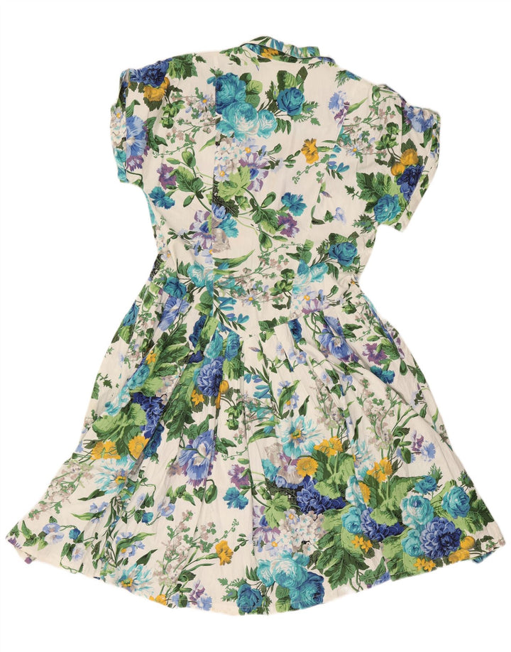 Rochie de linie A pentru femei Express UK 14, mare, albă, florală