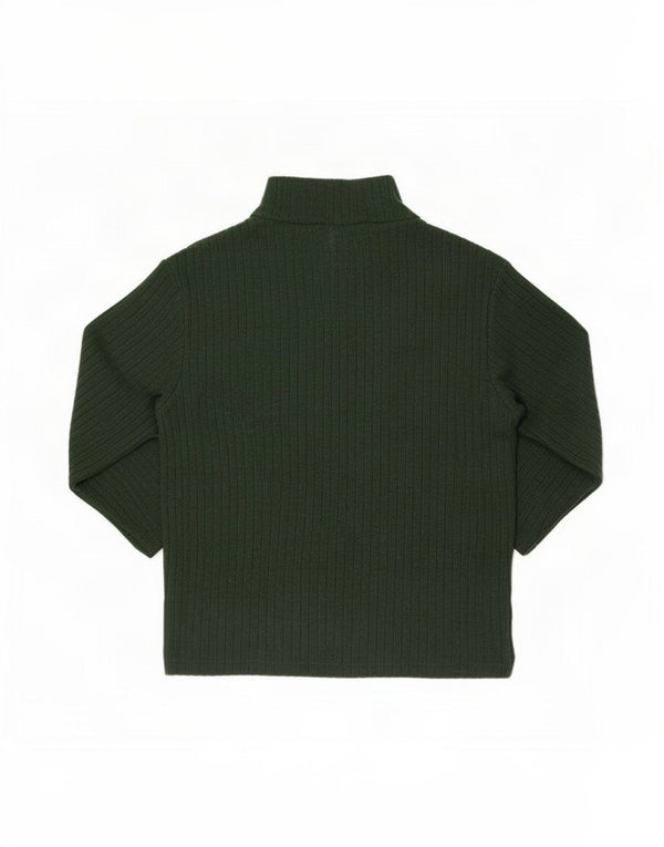 Bluză Crop Top Femei Zara UK 8 Small Green Viscose