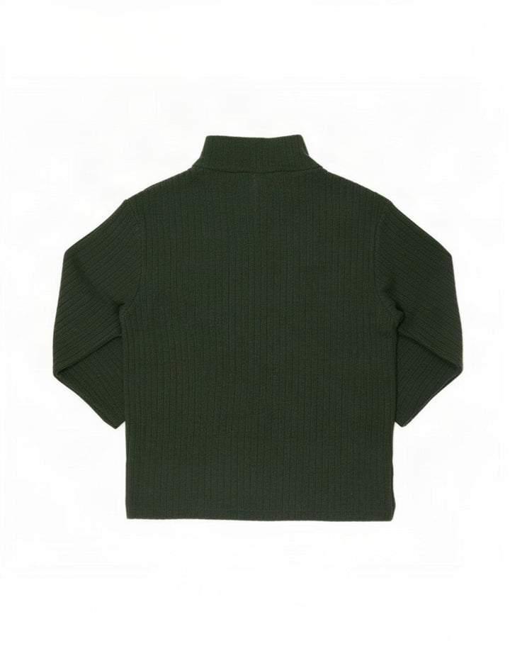 Bluză Crop Top Femei Zara UK 8 Small Green Viscose