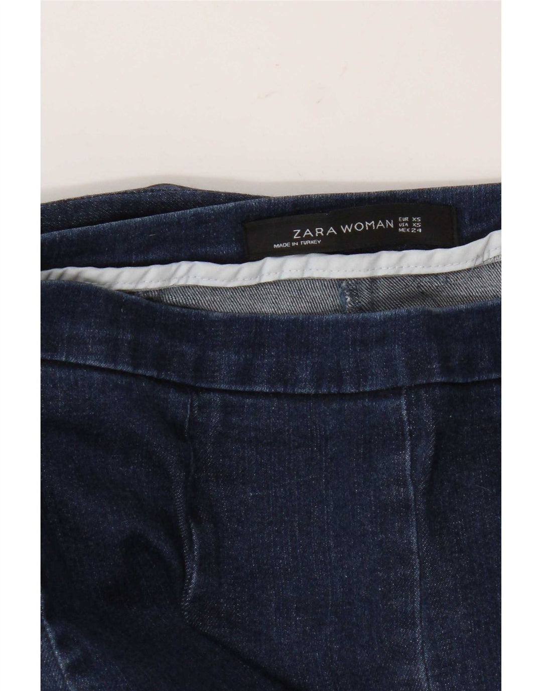 Blugi evazați pentru femei Zara XS W24 L29 bleumarin