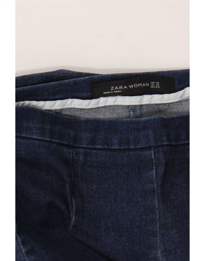 Blugi evazați pentru femei Zara XS W24 L29 bleumarin