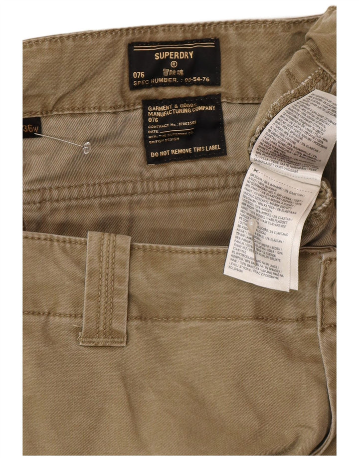 Pantaloni scurți cargo Superdry pentru bărbați W36, mari, bej, bumbac