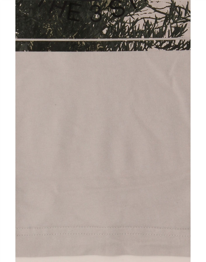 Tricou grafic pentru bărbați Adidas Top mic, alb, bumbac