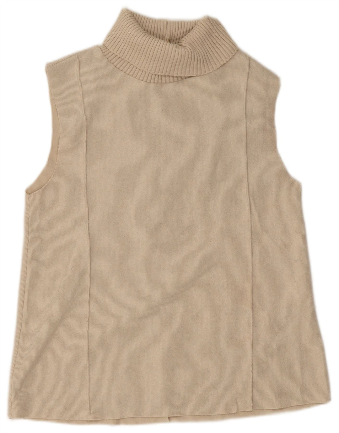 Top Vest Vestă pentru Femei Zara UK 10 Mic Bej Poliester