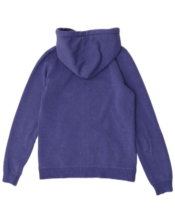 Pulover Animal pentru femei, cu fermoar, cu capota, UK 8, mic, albastru, bumbac