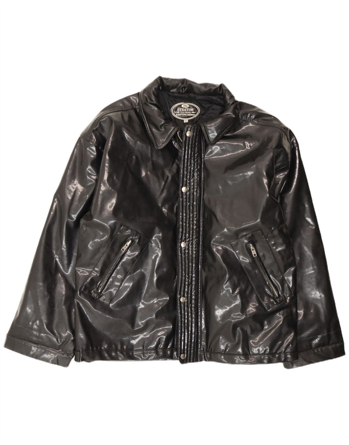 Bomber Vintage pentru bărbați UK 44 2XL Negru