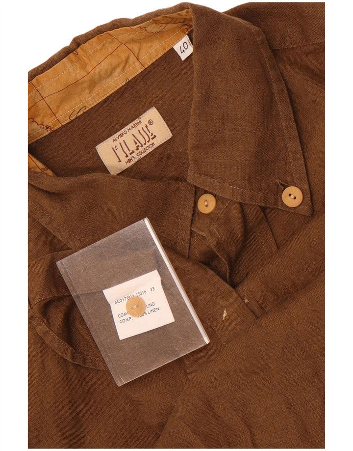 ALVIERO MARTINI Cămașă Bărbați Mărimea 40 In Maro Mediu