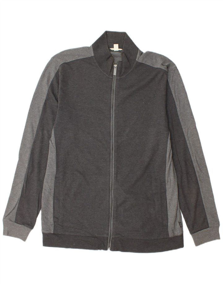 Trening pentru bărbați CALVIN KLEIN Jachetă mare, gri bumbac