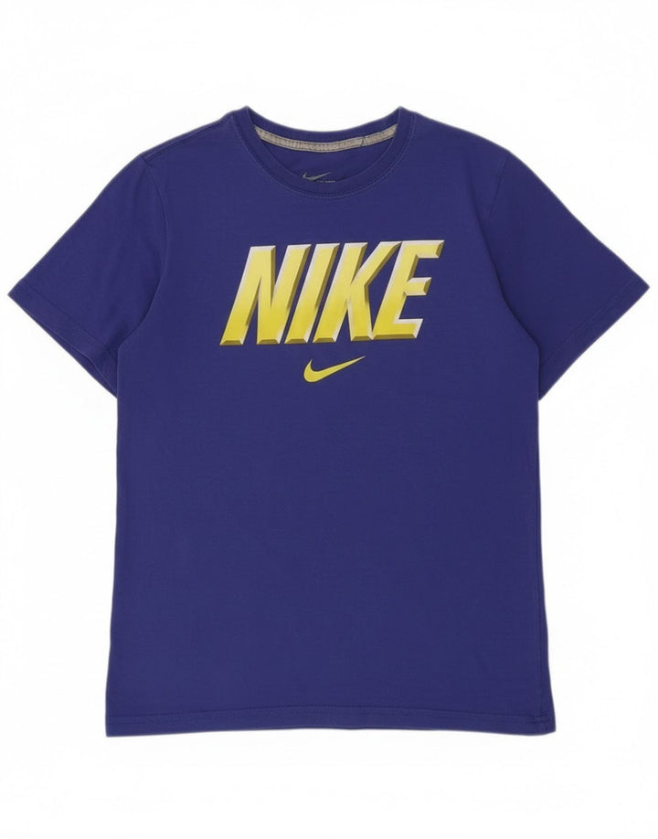 Tricou grafic Nike pentru băieți Top 10-11 ani Mov mediu