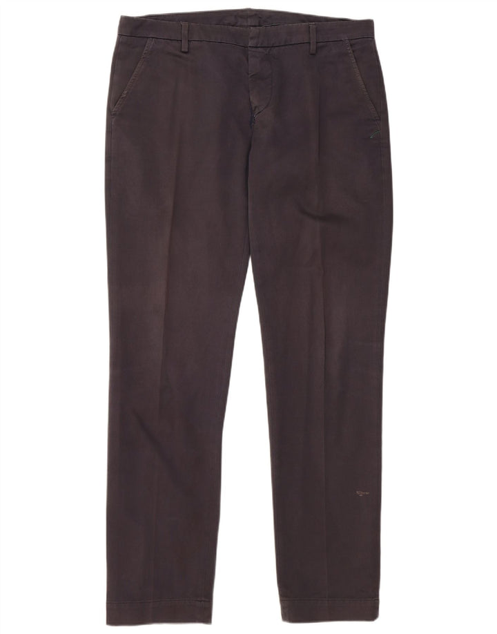 Dondup Pantaloni chino subțiri pentru bărbați L35 L33 bumbac gri