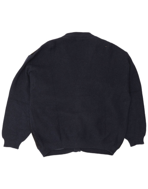 Pulover cardigan pentru bărbați MP XL bleumarin