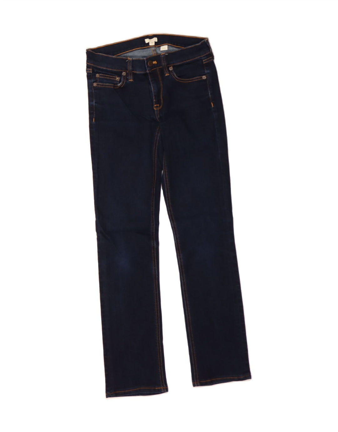 J. CREW Womens Straight Jeans W25 L28 Navy Blue Cotton Vintage J. Crew and Second-Hand J. Crew from Messina Hembry 