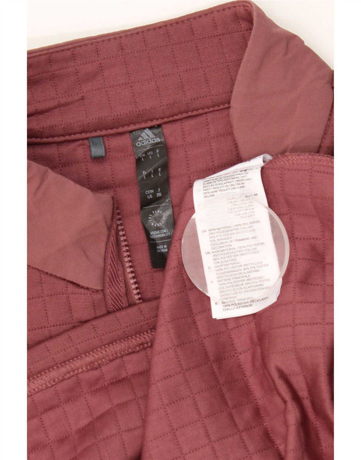 Trening pentru bărbați Adidas, cu fermoar, cu gât, din poliester mare