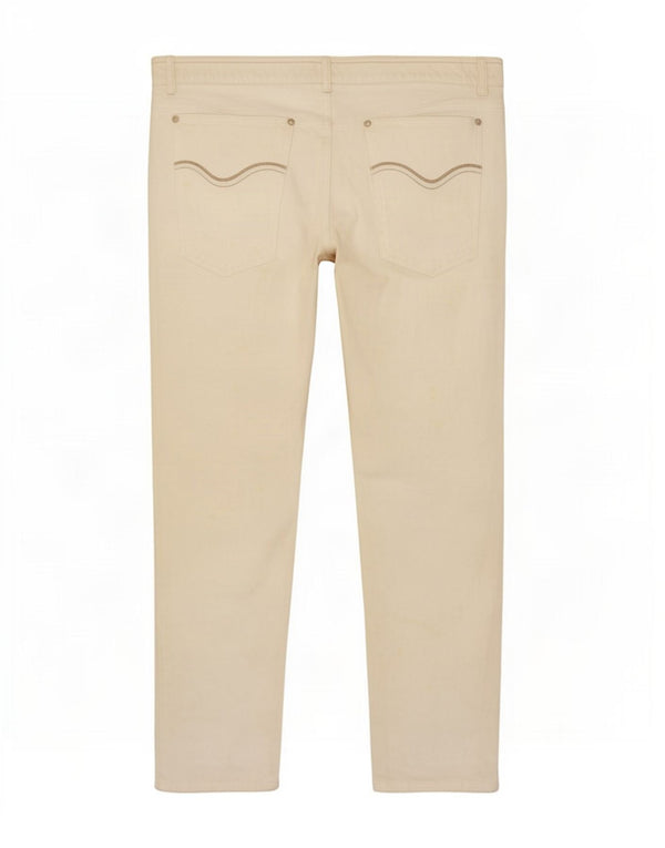 Marks & Spencer Blugi drepti autograf pentru femei UK 12 Medium W30 L32 Alb