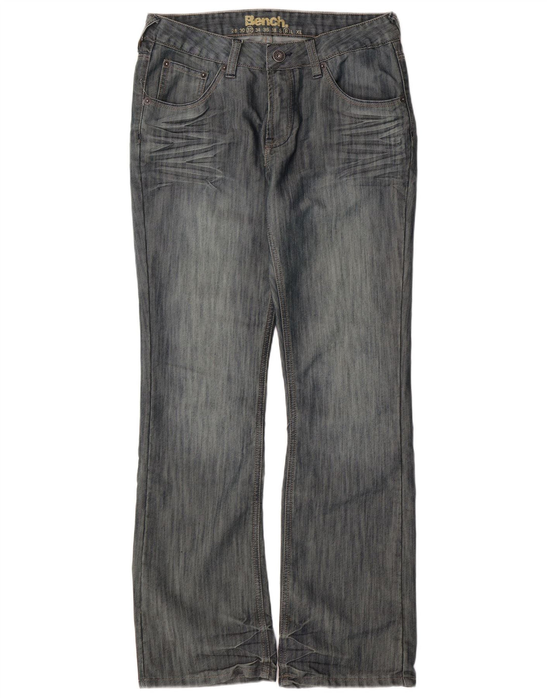 BENCH Blugi pentru bărbați cu tăiere obișnuită Bootcut W32 L31 Bumbac albastru