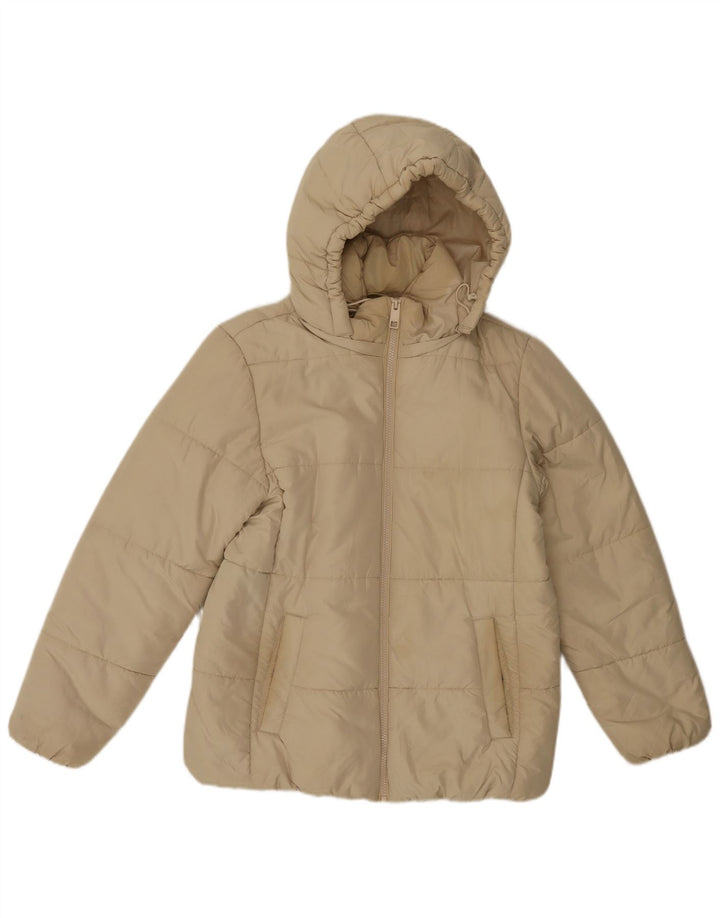 Jachetă căptușită cu glugă pentru femei Marks & Spencer UK 12 Medium Off White