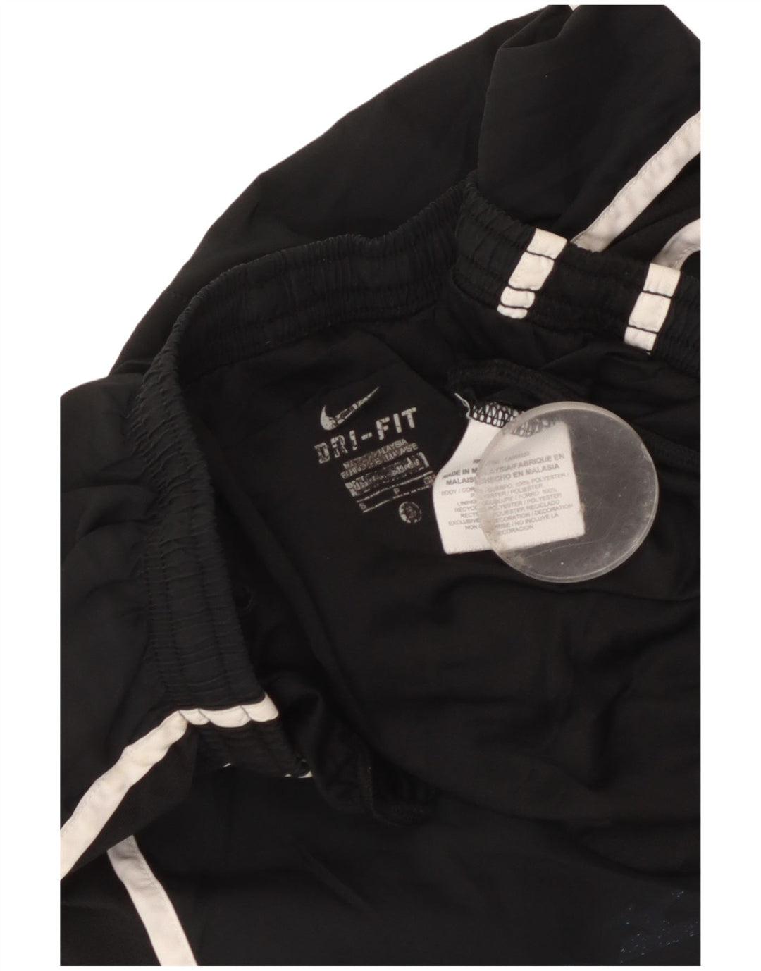 Pantaloni scurți sport Nike Dri Fit pentru femei UK 10, poliester negru mic