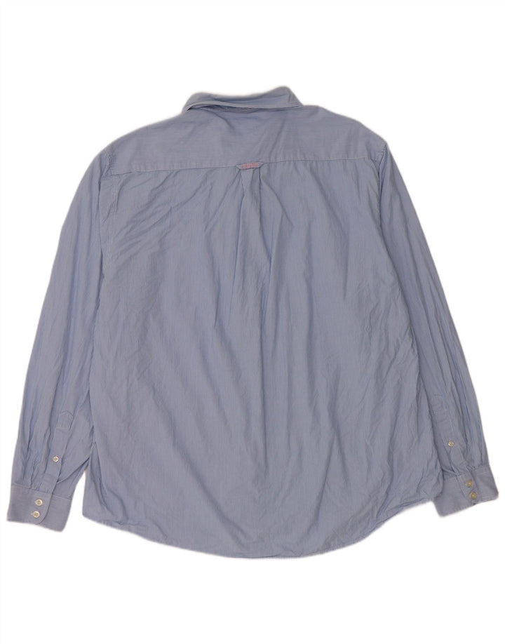 Crew Clothing Cămașă clasică pentru bărbați 3XL, bumbac cu dungi albastre