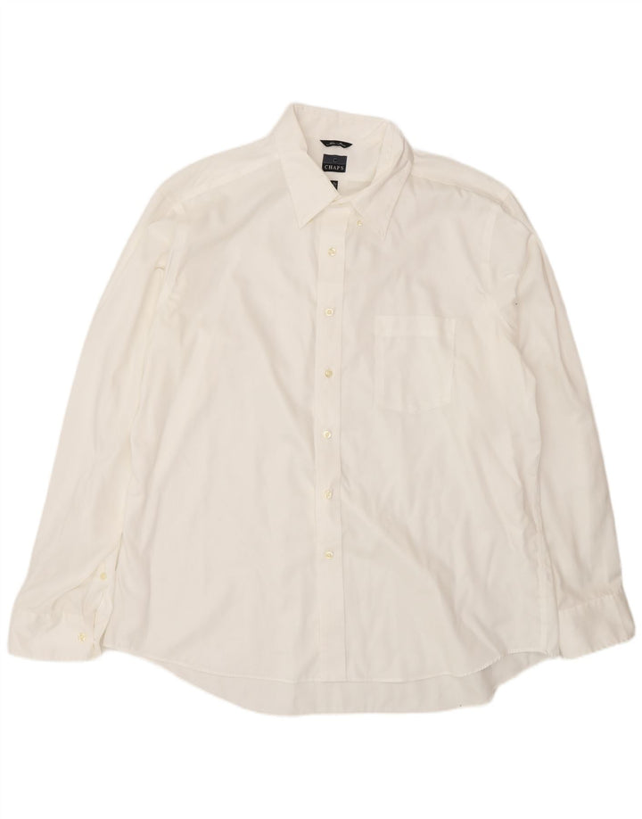 Cămașă pentru bărbați Chaps Mărimea 18 2XL Bumbac alb